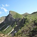 Schochenspitze vom Sattel (knapp 1800 m) bei der Lache 