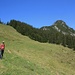 Blick von der Stafelfeder Alm zur Kellaspitz