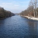 Blick in der Brücke Aare abwärts Richtung Bern