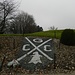 das "Logo" des Golf & Country Club Basel - mit eingesammeltem Abfall (l.u.)