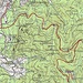 Genaue Karte mit der Strassen-Fahrradroute vom Badenweiler Schlossgarten auf den Gipfel des Blauens.