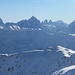 Sextener Dolomiten, links Elfer und Zwölfer, mittig Dreischusterspitze und Drei Zinnen, rechts davon Haunold (52-55)