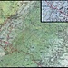 Französische Karte mit meiner rot eingezeichneten Route ab Thoiry.