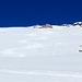 Nur meine Spur ziert den frisch verschneiten Gipfelhang der Grossenegg.