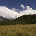Links der Arenal, rechts der "kleine Bruder" Cerro Chato (Gipfel nicht sichtbar)