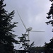 Windkraftwerk beim Gipfel vom Mont Soleil (1291m).