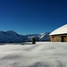 Da lässt es sich sonnen - oberhalb der Skihütte Stäfeli mit Sonnenbänkli