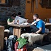 Planen auf der Gandegghütte