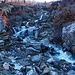 The trail crosses many streams