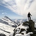 [u Schlumpf] auf dem höchsten Punkt des Hinter Fiescherhorn 4025m