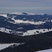 Belchen (1414,0m): Aussicht zum Feldberg (1493,0m) und Seebuck (1448,2m).