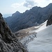Blick auf den Gletscher, den Jubi und die Alpspitze.