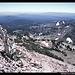 Abstieg vom Lassen Peak, Kalifornien, USA