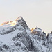 Morgensonne an den Gipfeln im westlichen Alpstein