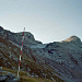 Links der Pizzo Cassinello 3103m und rechts der Pizzo di Cassimoi 3129m von der Alpe Scaradra di Sopra 2173m aus gesehen.