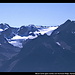 Mount Carrie (ganz rechts) und Mount Fairchild (rechts) vom Hurricane Ridge, Olympic NP, Washington, USA
