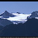 Mount Olympus (East Peak, Middle Peak und West Peak von links nach rechts) vom Hurricane Ridge, Olympic NP, Washington, USA