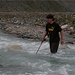 Me, wading a stream in Chon-Kemin valley