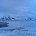 Advendalen mit der einzigen Strasse Svalbards