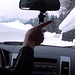 Salendo in auto verso Nante (Airolo - Nante)
Notare l' altezza della neve sui lati, ed i cornicioni che incombono ...