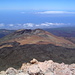 Ausblick über den Krater des Pico Viejo auf die Südwestküste und La Gomera