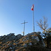 Stockflue-Gipfel mit der Schweizer-Fahne - vermute ich jedenfalls, könnte auch die Österreichische sein