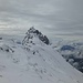Blick vom Skidepot zum Gipfel