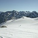 L'altopiano a quota 2600 m. Sullo sfondo a destra si vede il Monte Prosa (2737 m)