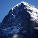 <strong>Eiger</strong> (3970 m); der östliche Nachbar des Mönch mit der berühmtesten Nordwand der Welt.