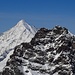 Weiss- und (schwarzes) Rimpfischhorn - Man könnte meinen es sei nur ein Katzensprung vom eint zum anderen Gipfel.