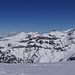 auf dem Gipfelplateau; Panorama vom Fromberghore bis zum Gspaltenhorn