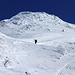 Der finale, schneearme Gipfelanstieg... kein "Skischmeichler" 