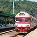 Děčín hl. n., einfahrender R 1162 als Triebwagenzug der ČD (854)