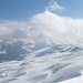 Charakterisitisch für das Gebiet des Lodron sind weite, sanft geneigte Schneehänge.