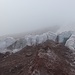 Hier beginnt der Gletscher auf fast 5000m