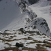 Blick vom Hinteren Grieskogel auf den Aufstiegsgrat
