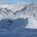 Leider muss man auch wieder absteigen. Unten das Skidepot.