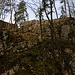 Von Osten her kann man steil auf den Felsturm gelangen auf dem Überreste der Burg Gutenfels (480m) zu sehen sind.