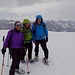 Auf dem Mattjisch Horn; inzwischen ist der Himmel zu und es ist windig