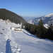 Bei der Alp Arsch (die heisst gem. Karte wirklich so) wird der Schnee immer nässer