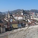 Von der Schartenfelstreppe bietet sich ein wunderbarer Blick auf die Altstadt von Baden: "Baden ist. Schön".