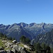 Gegenüberliegende Bergkette des Val Lavizarra