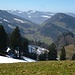 Blick von Pt. 1035 zur Wasserfluh - Übergang vom Neckertal ins Toggenburg