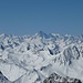 Blick nach Westen zu den Walliser & Berner Alpen