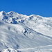 Piz Val Gronda (Foto hineingeschumelt), aufgenommen auf dem Piz Sezner (Skigebiet Obersaxen)