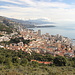 Im Aufstieg zum Tête de Chien - Ausblick auf Monaco und den weiteren Küstenverlauf in Richtung Menton und Italien.