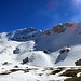 das eigentliche Ziel der Tour - der Col Turon (2655 m)<br />aufgrund des sehr warmen Wetters und der hohen Schneelage leider am Gipfelhang derzeit eventuell etwas heikel