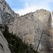 Upper Yosemite Fall; the trail winds up through the canyon on the left