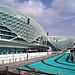 An der Formel 1 Rennstrecke in Abu Dhabi / Yas Marina
