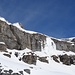 Eiskaskaden am Felsband unterhalb der Lämmerhütten-Fahne